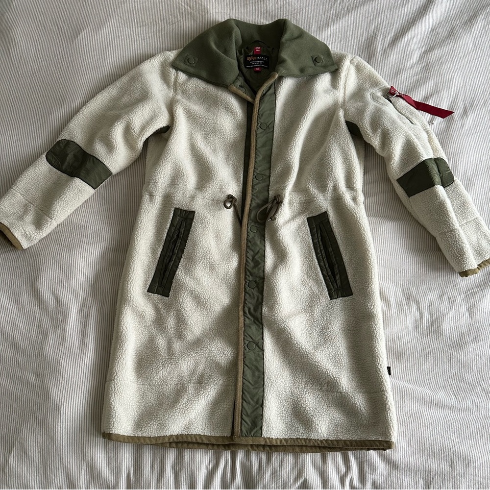 Alpha Industries: Utility Faux Sherpa Reversible Jacket